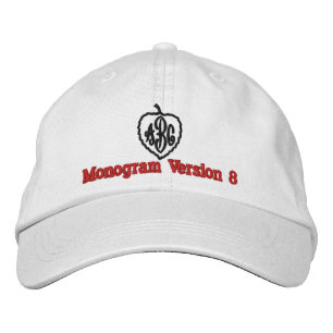 Create Your Own Embroidered Custom Monogram V08 Hat