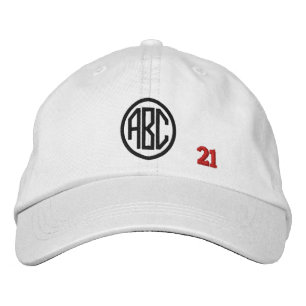 Create Your Own Embroidered Custom Monogram V21 Embroidered Hat