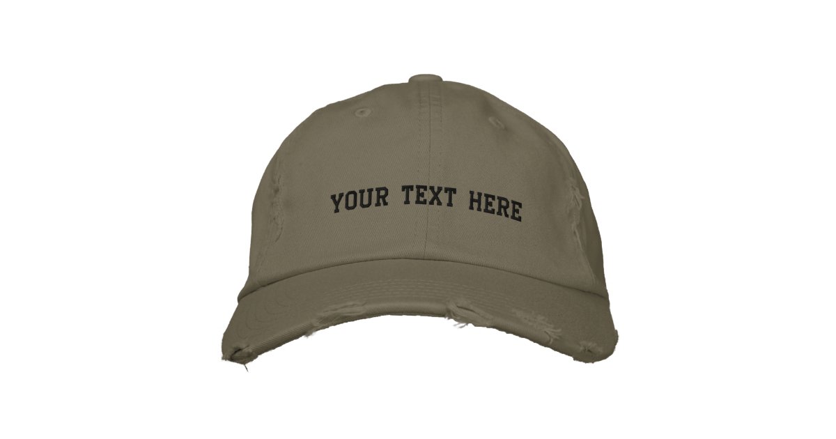 Create Your Own Embroidered Hat Zazzle