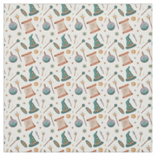 Create Your Own Emerald Green Witchy Brews Fabric