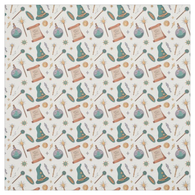Create Your Own Emerald Green Witchy Brews Fabric (Swatch)