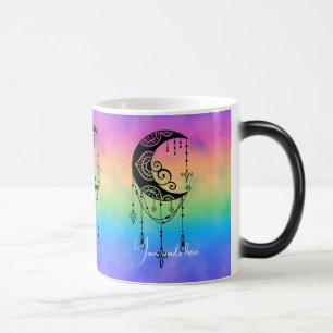 Create Your Own Enchanting Boho Moon Silhouette Magic Mug