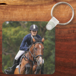 Create Your Own Equestrian Horse Photo Custom Key Ring