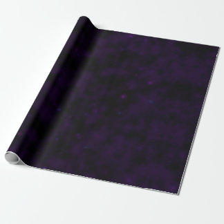 Create Your Own - Extra Dark Grunge Texture Purple Wrapping Paper