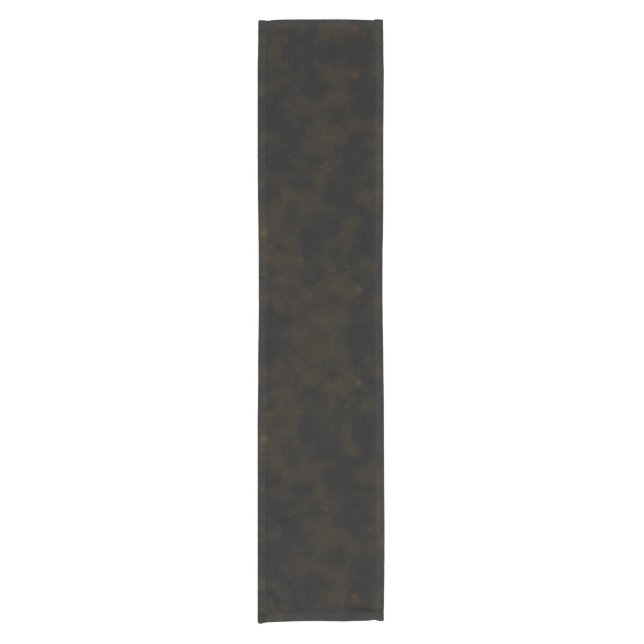 Create Your Own - Extra Dark Grunge Texture Sepia Short Table Runner (Front)