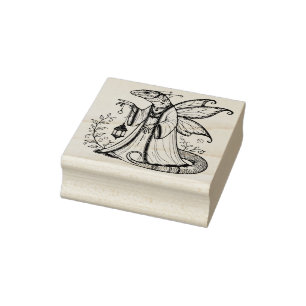 Create Your Own Fairy Lizard Guide Rubber Stamp
