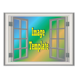 Create Your Own 🌿 Fake Window View  Photo Print