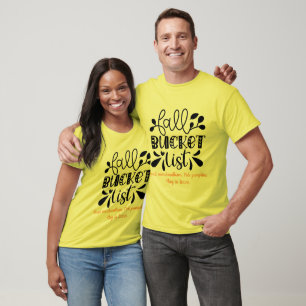 Create Your Own Fall Bucket List T-Shirt