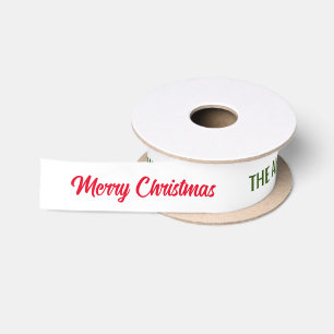 Create Your Own Family Christmas Personalised Satin Ribbon