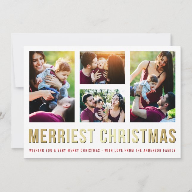 Create Your Own Family Christmas Photo Holiday (Front)