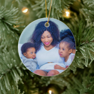 Create Your Own Family Kids Photo Ceramic Tree Decoration