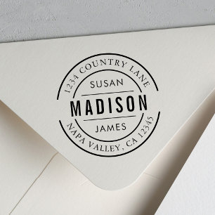 Create Your Own Family Name Return Address Self-inking Stamp