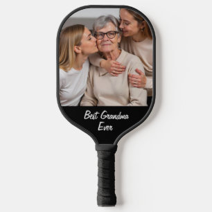 Create your own family photo Best Grandma Ever     Pickleball Paddle