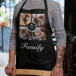 Create Your Own Family Photo Collage Black Apron<br><div class="desc">Upload your favourite photos to make your own unique personalised keepsake photo gift.</div>