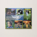 Create your own Family photo collage family name Jigsaw Puzzle<br><div class="desc">Create your own family photo collage,  family name,  jigsaw puzzle
You can personalise it and add your most beautiful photos. Great fun !</div>