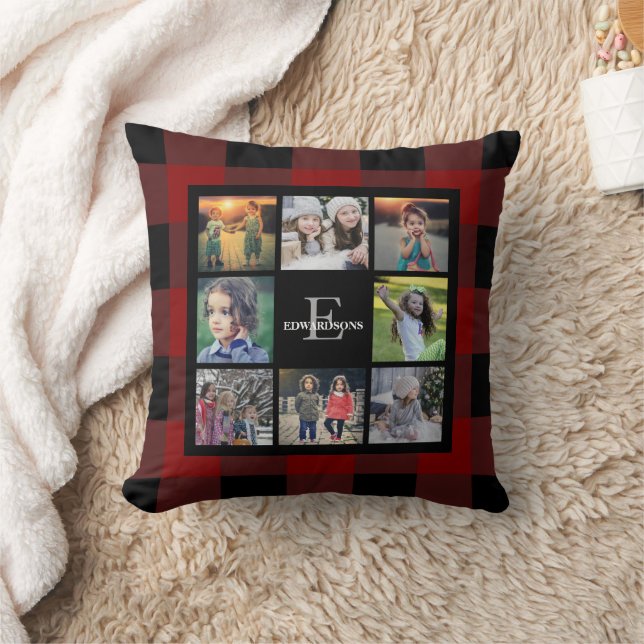 Create your own family photo collage Holidays Cushion (Blanket)