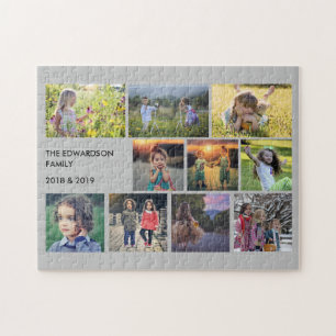 Create your own family photo collage jigsaw puzzle
