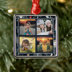 Create your own family photo collage metal tree decoration