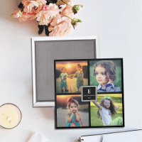 Create your own family photo collage monogrammed