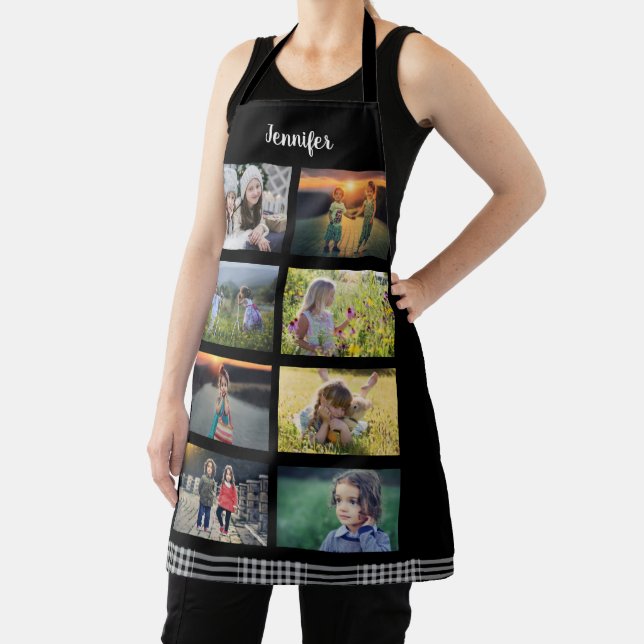 Create your own family photo collage name apron (Insitu)