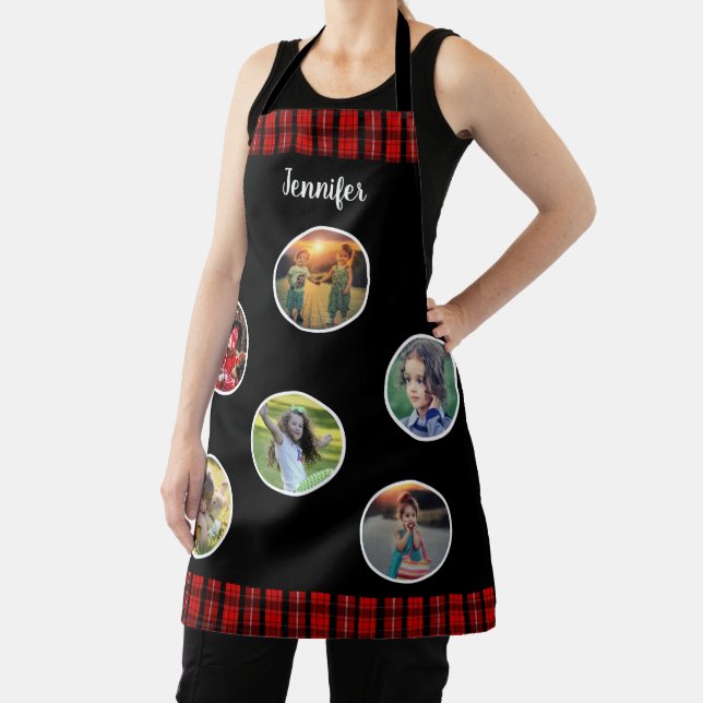 Create your own family photo collage name apron (Insitu)