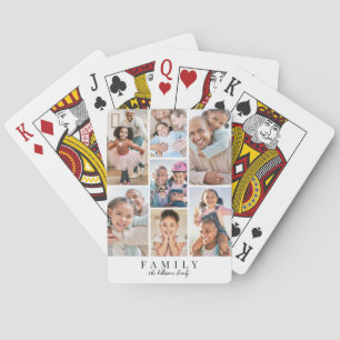 Create Your Own Family Photo Collage Playing Cards