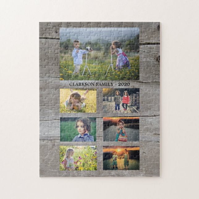 Create your own family photo collage puzzle (Vertical)