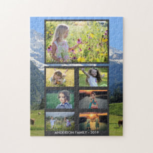 Create your own family photo collage puzzle