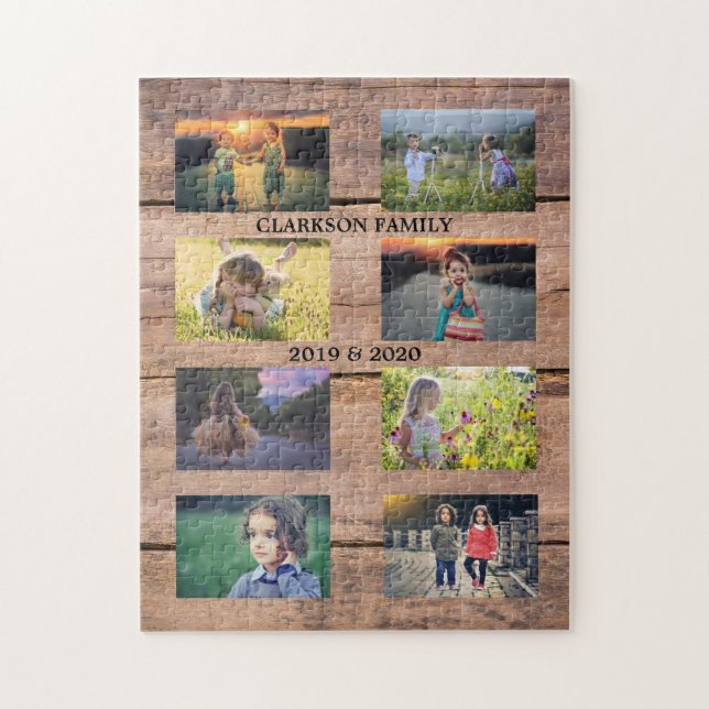 Create your own family photo collage puzzle (Vertical)