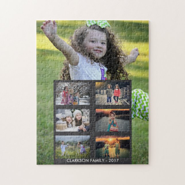 Create your own family photo collage puzzle (Vertical)