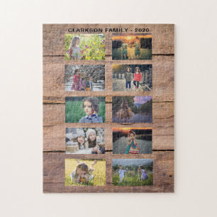 Create your own family photo collage puzzle