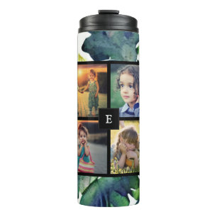 Create your own family photo collage  thermal tumbler