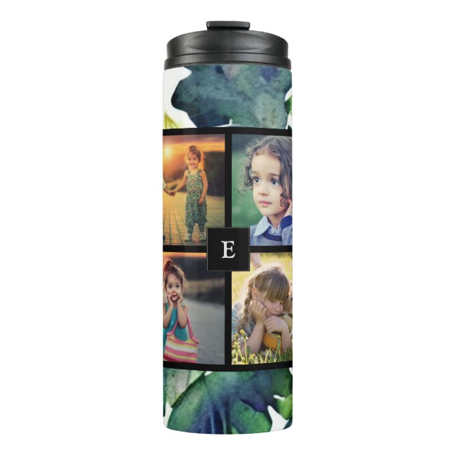 Create your own family photo collage  thermal tumbler (Front)