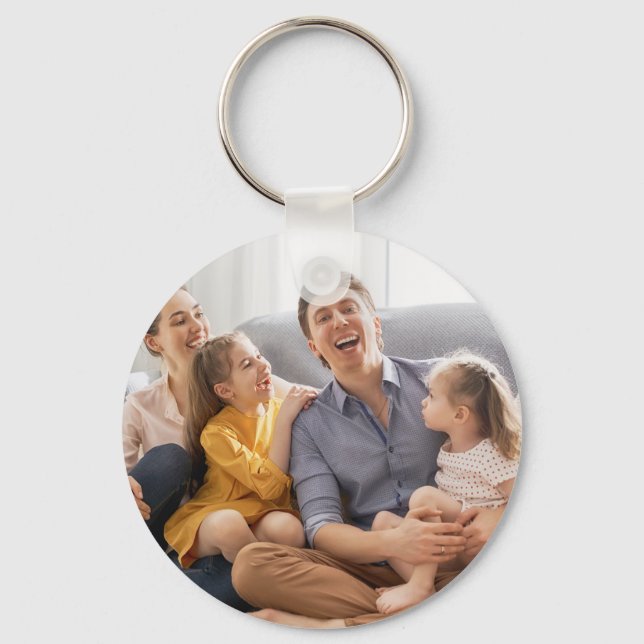 Create Your Own Family Photo Custom Picure Key Ring (Front)