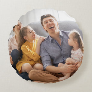 Create Your Own Family Photo Custom Picure Round Cushion
