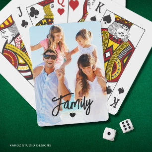 Create Your Own Family Photo Playing Cards