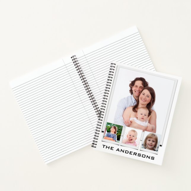 Create Your Own Family Photo Spiral Notebook (Inside)