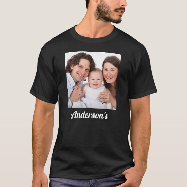 Create Your Own Family Photo T-Shirt (Front)