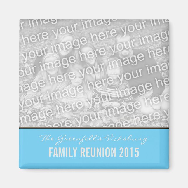 Create Your Own Family Reunion Keepsake Magnet (Front)