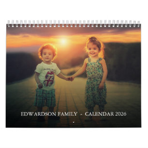 Create your own family unique year photo calendar
