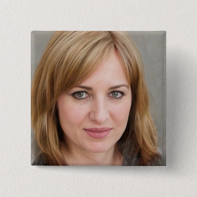 Create Your Own Fan Photo 15 Cm Square Badge (Front)