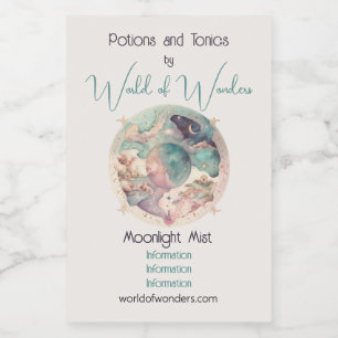 Create Your Own Fantasy World Map Wine Label