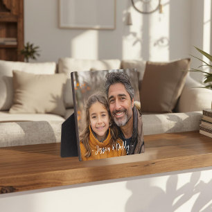 Create your own Father Daughter Photo Plaque