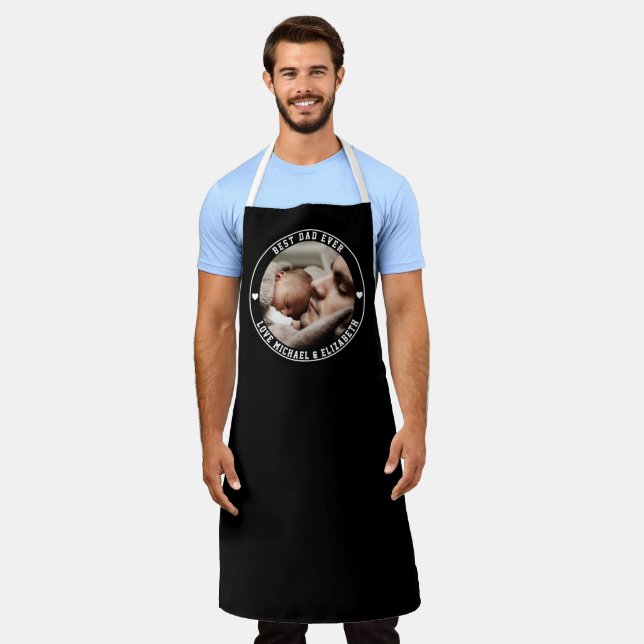Create Your Own Father's Day Best Dad Ever Photo Apron (Worn)