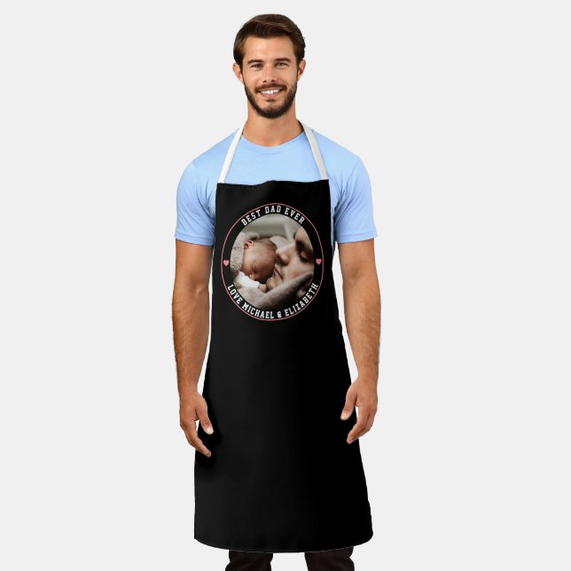 Create Your Own Father's Day Best Dad Ever Photo Apron (Worn)