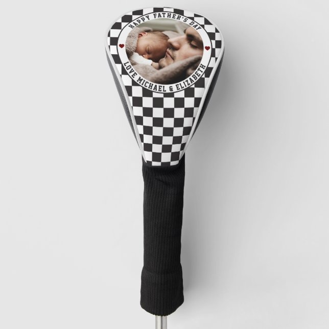 Create Your Own Father's Day Best Dad Ever Photo Golf Head Cover (Front)