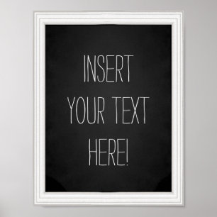 Create-Your-Own Faux Chalkboard Typography Poster