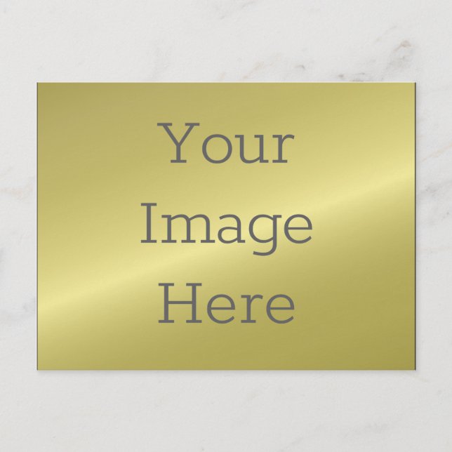 Create Your Own Faux Metallic Antique Brass Postcard (Front)
