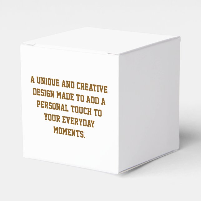 Create Your Own Favour Box (Front Side)