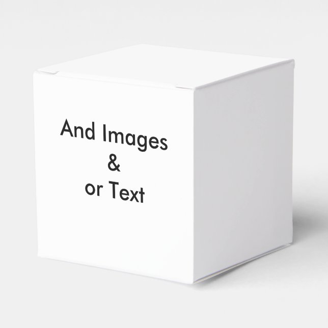 Create Your Own Favour Box (Front Side)